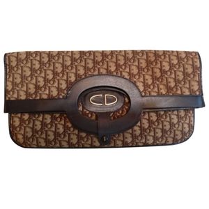 🇨🇦 Vintage 70s authentic Dior cloth clutch